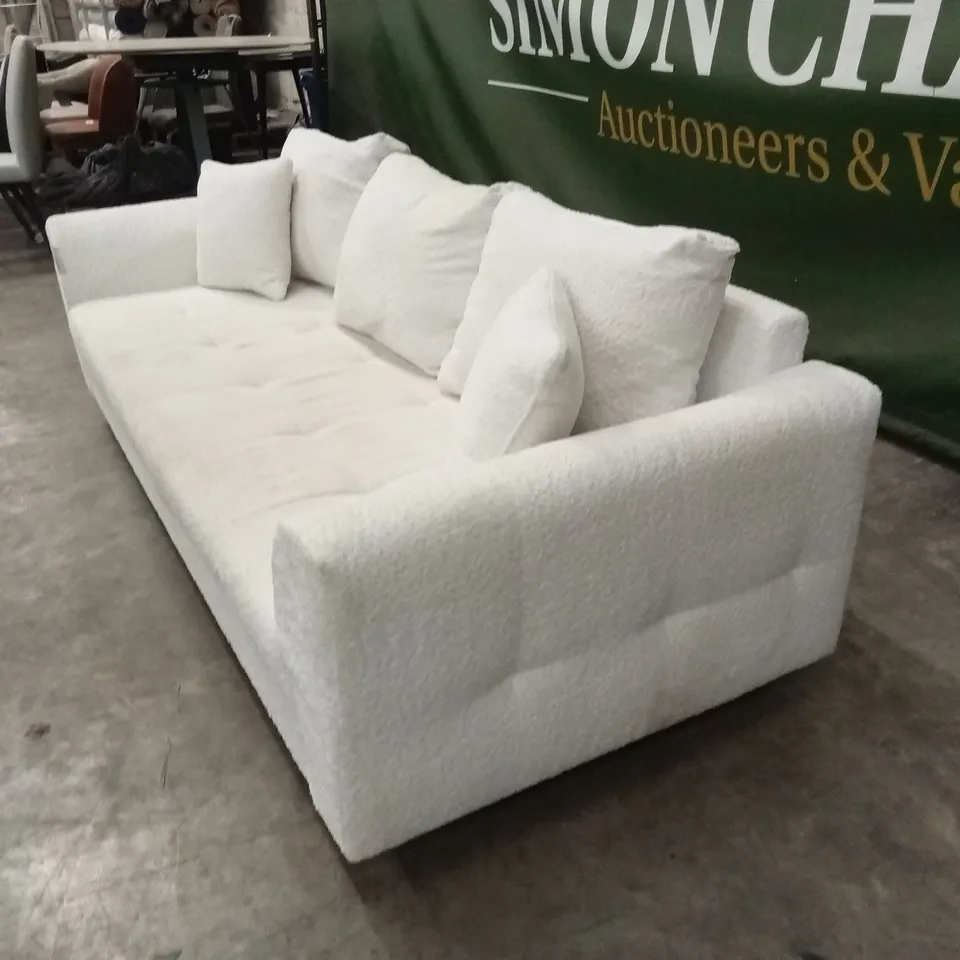 RUNE 3 SEATER FABRIC SOFA - NATURAL RRP £599