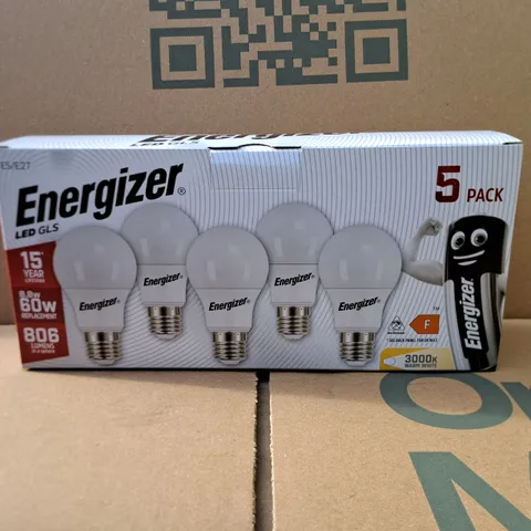BOX OF APPROXIMATELY 10 BRAND NEW BOXED ENERGIZER LED GLS 806LM 5 PACK 