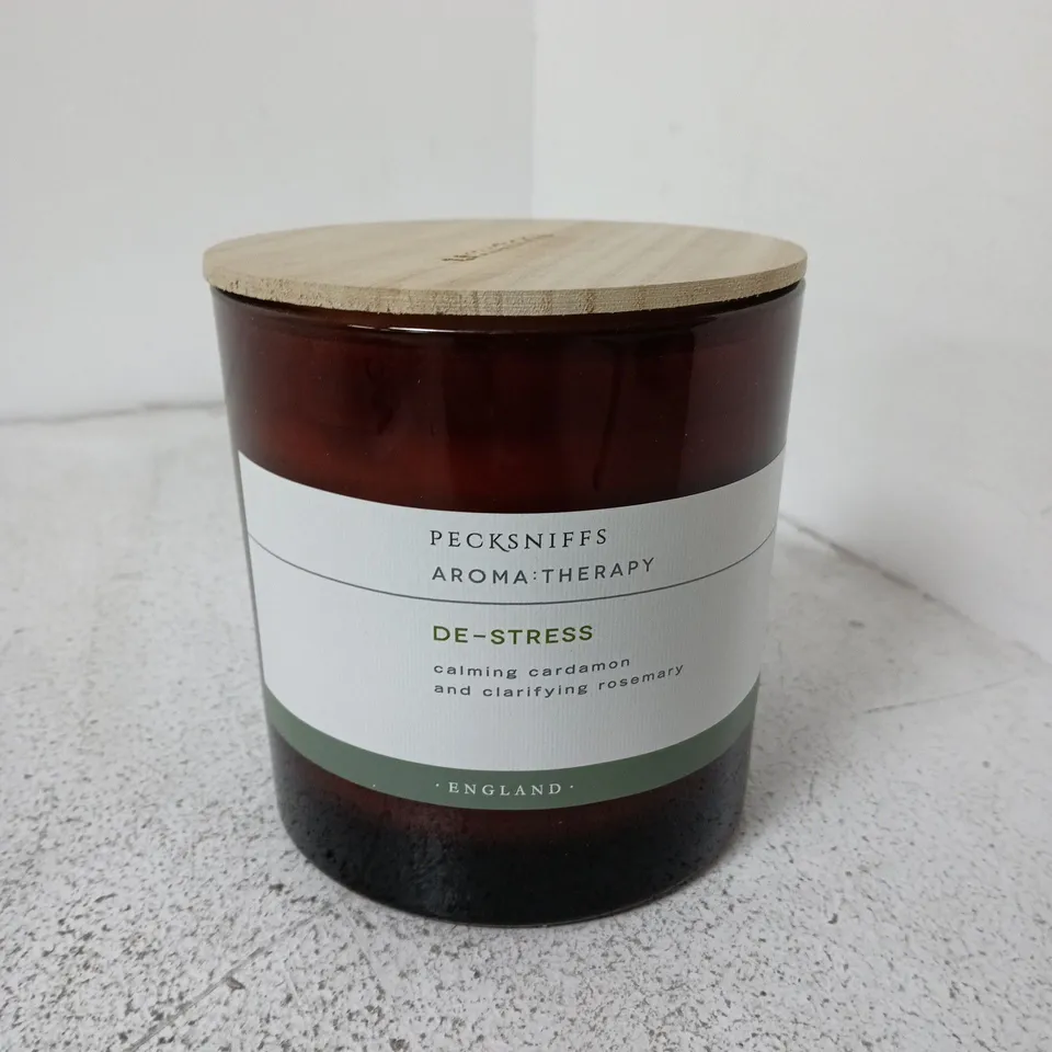 6 PECKSNIFFS AROMA THERAPY DE-STRESS CANDLES