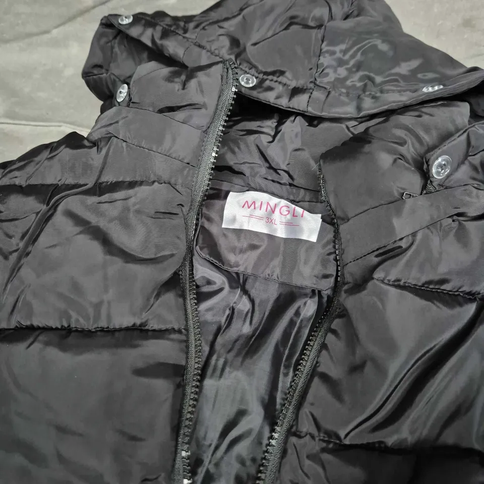 Mingli Comfort Collection KIDS Puffer Jacket, Black, 3XL