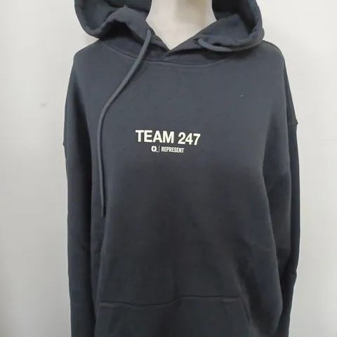 REPRESENT TEAM 247 OVERSIZED HOODIE SIZE L