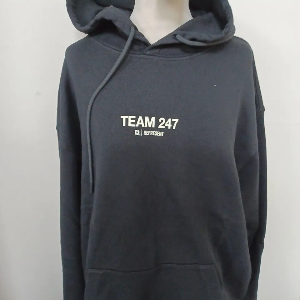 REPRESENT TEAM 247 OVERSIZED HOODIE SIZE L