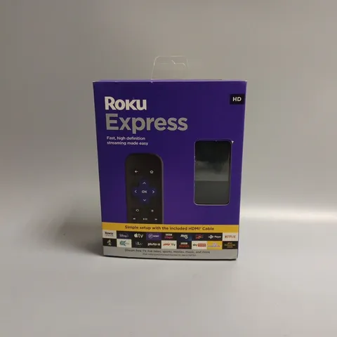 BOXED ROKU EXPRESS STREAMING PLAYER