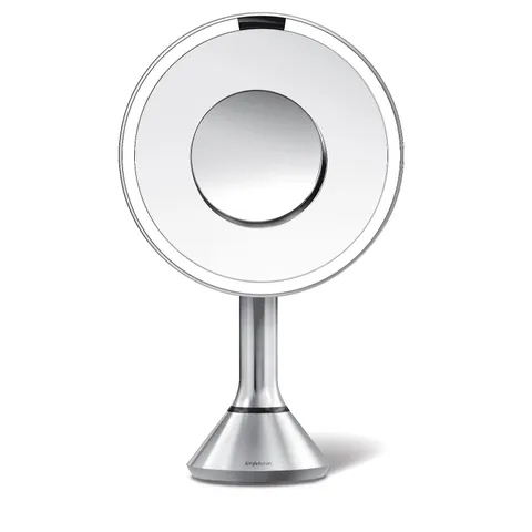 SIMPLEHUMAN 20CM SENSOR MIRROR WITH TOUCH-CONTROL BRIGHTNESS 5X & 10X MAG