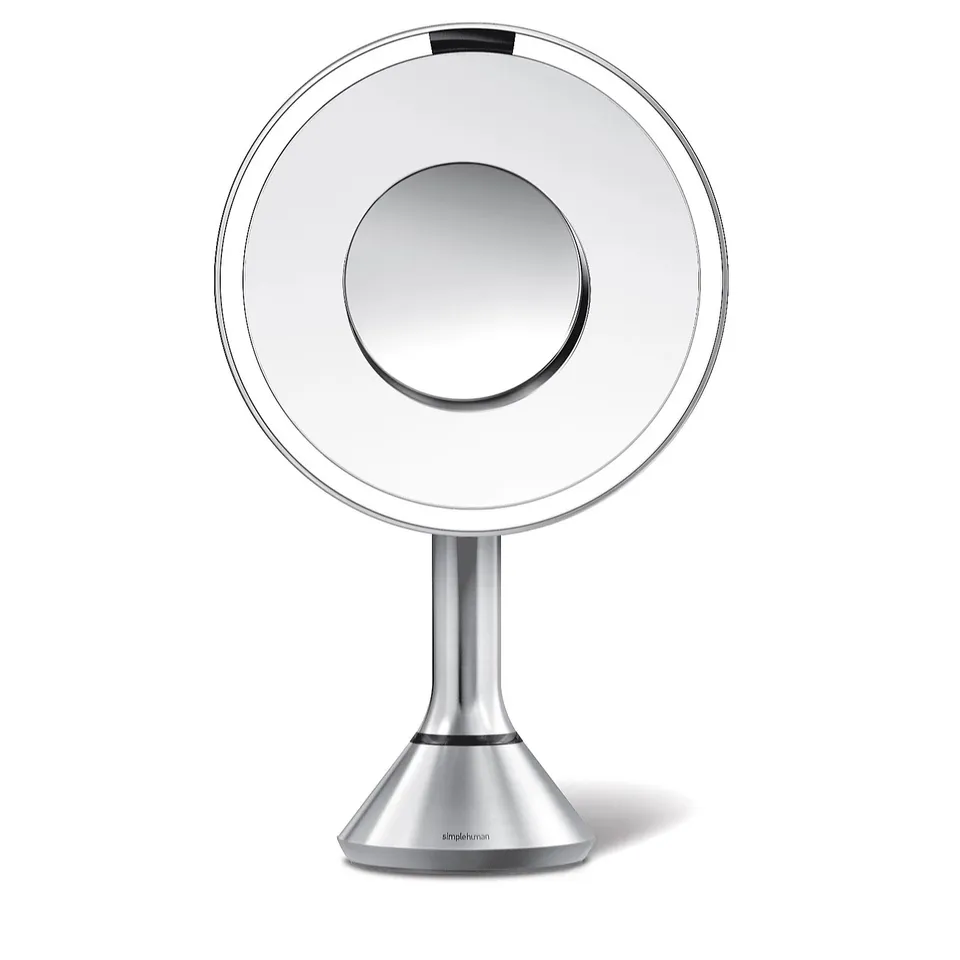 SIMPLEHUMAN 20CM SENSOR MIRROR WITH TOUCH-CONTROL BRIGHTNESS 5X & 10X MAG