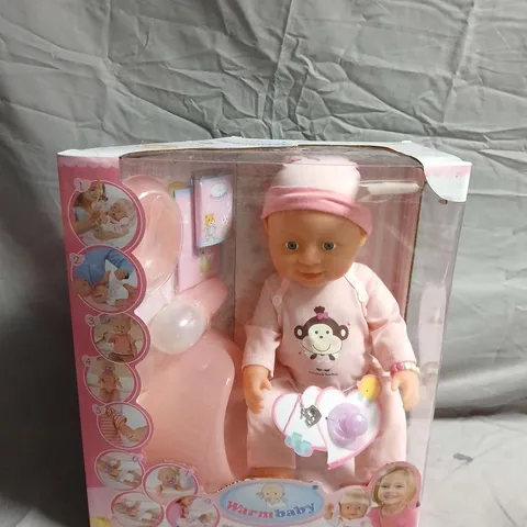 WARM BABY BABY DOLL IN PINK OUTFIT – BOXED