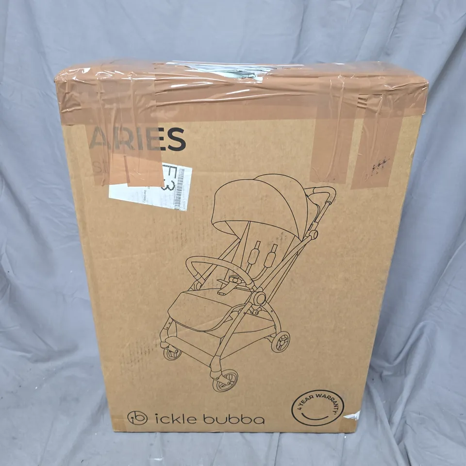 BOXED ICKLE BUBBA ARIES MAX AUTOFOLD STROLLER - BLACK