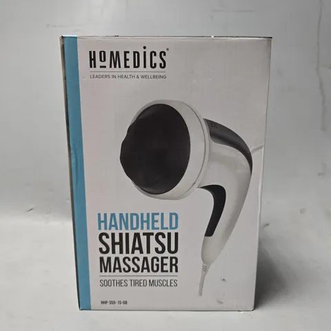 BOXED HOMEDICA HANDHELD SHIATSU MASSAGER HHP-355-15-GB