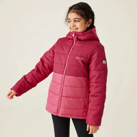 BRAND NEW REGATTA CHILDREN'S LOFTHOUSE VIII PADDED JACKET IN DEEP PINK/HOT PINK SIZE UK 13 YEARS