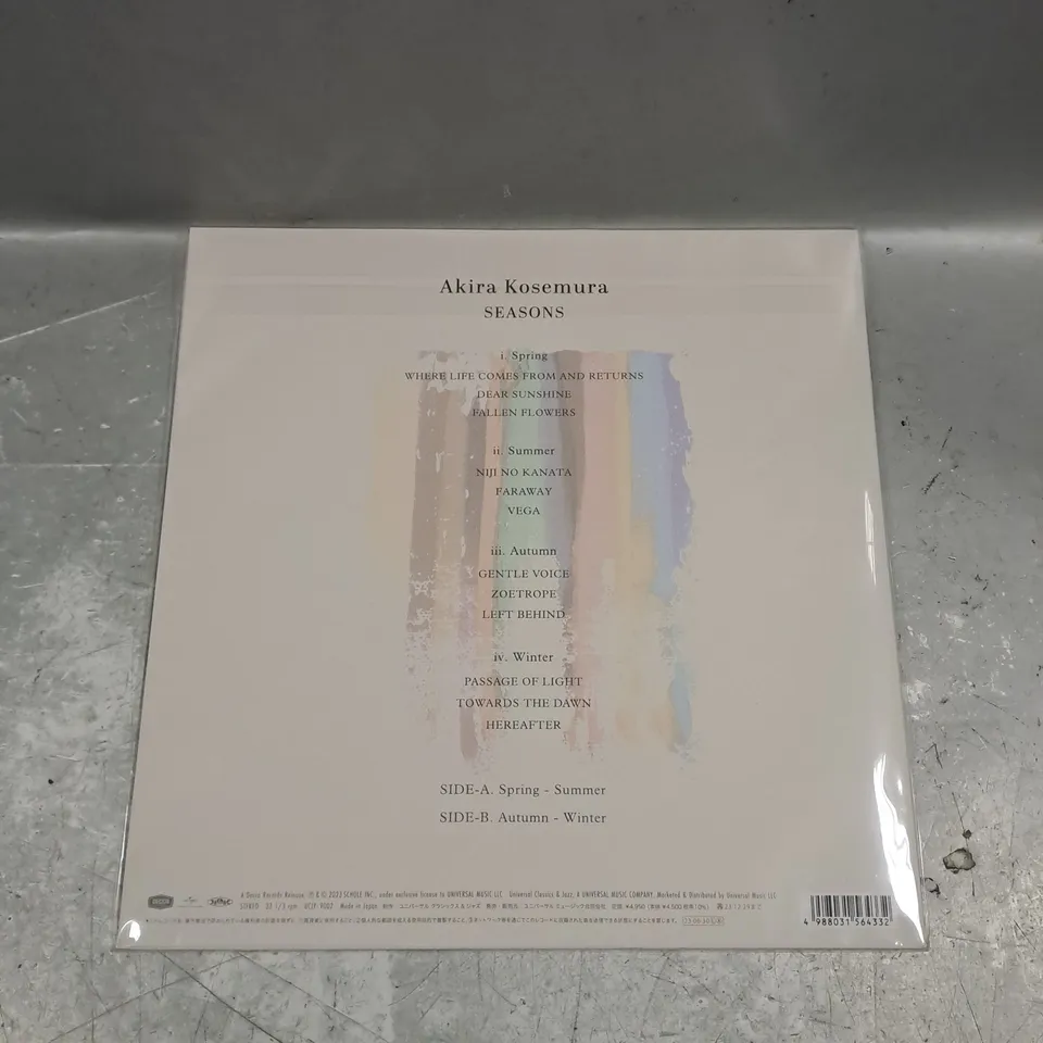 SEALED AKIRA KOSEMURA SEASONS VINYL