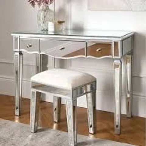 BOXED MIRAGE DRESSING TABLE AND STOOL (1 BOX)