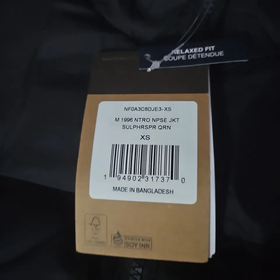 THE NORTH FACE RELAXED FIT PUFFER JACKET – BLACK – XS