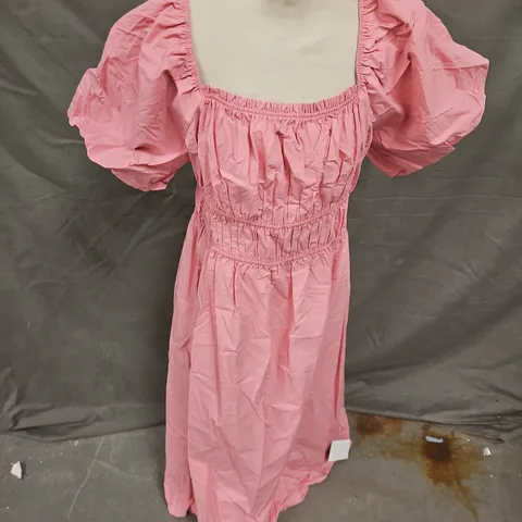 NOBODY'S CHILD KURTIS MIDI DRESS IN PINK SIZE 16
