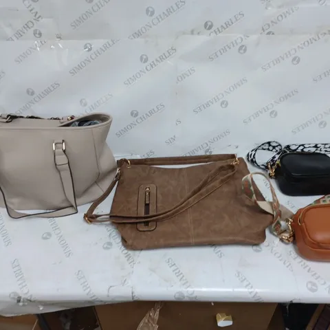 7 ASSORTED HANDBAG IN VARIED STYLES AND COLOURS
