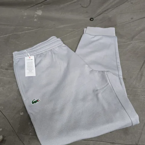 LACOSTE GREY CUFFED JOGGERS SIZE XL 