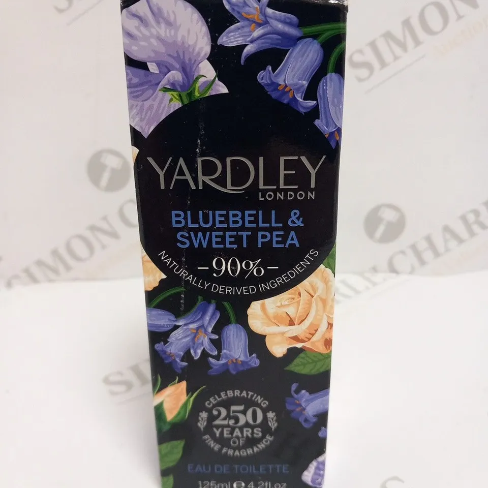 BOXED YARDLEY LONDON BLUEBELL AND SWEET PEA EAU DE TOILETTE 125ML