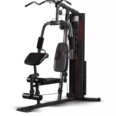 BOXED MARCY ECLIPSE HG3000 COMPACT HOME GYM WITH WEIGHT STACK, 68 KG (3 BOXES)