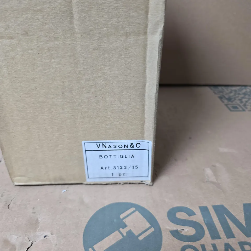 VNASON & C BOTTLE DECANTER WITH STOPPER – WORLD COLLECTION