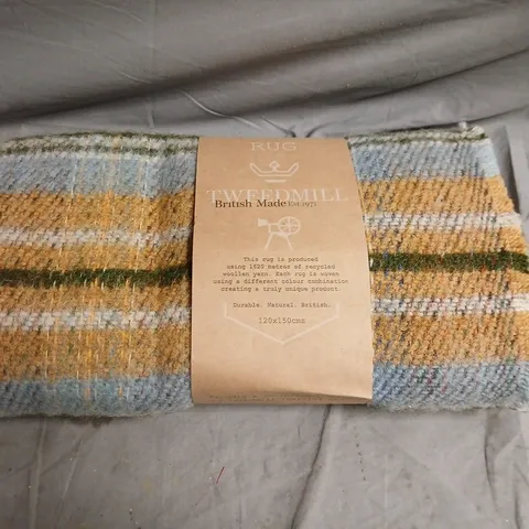 TWEEDMILL BRITISH-MADE RUG, 120 X 150 CM, MULTI-COLOUR STRIPED