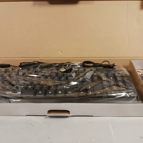 BOXED LAN HEAR WIRED KEYBOARD & MOUSE DESKTOP SET