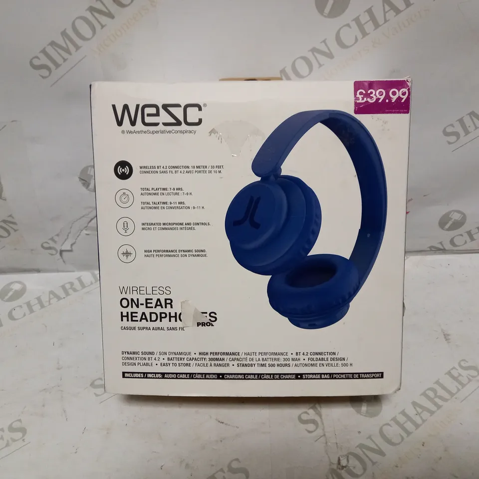 BOX OF APPROXIMATELY 10 BOXED HEADSETS/HEADPHONES FROM TURTLE BEACH, TRUST, WESC, ETC