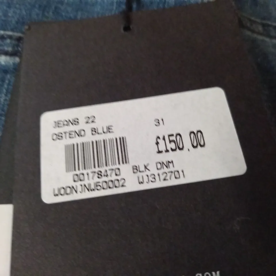 BRAND NEW BLK DNM JEANS IN OSTEND BLUE - 31/30