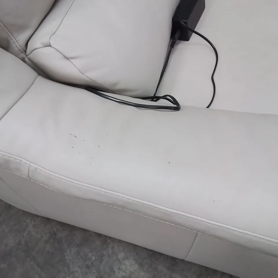 QUALITY DESIGNER ITALIAN MADE DEGANO LEATHER UPHOLSTERED ELECTRIC RECLINING CORNER SOFA