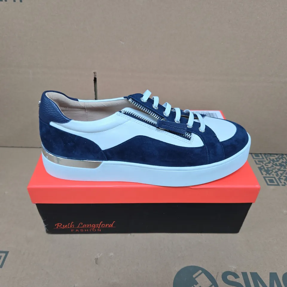 RUTH LANGSFORD LEATHER LUXE 2.0 TRAINER SIZE 7