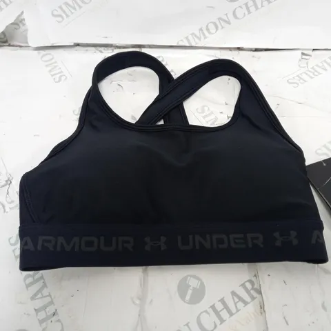 BLACK UNDER ARMOUR CROSSBACK SPORTS BRA