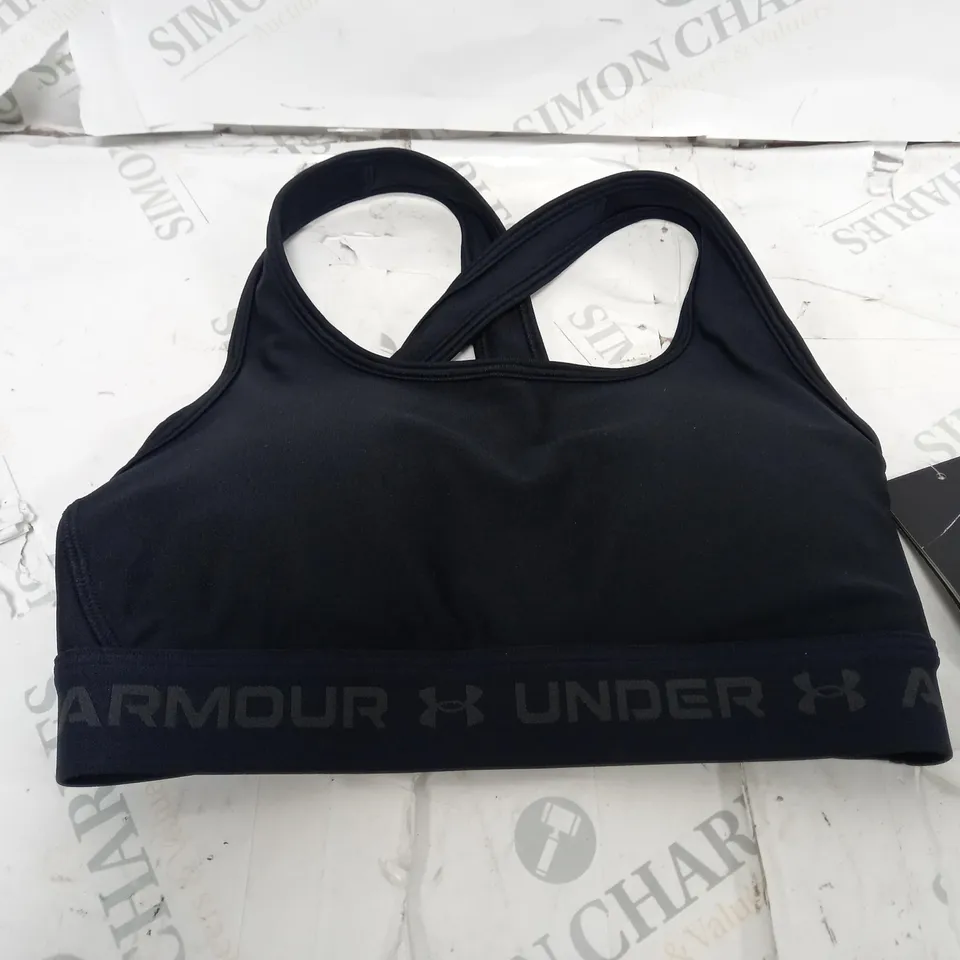 BLACK UNDER ARMOUR CROSSBACK SPORTS BRA