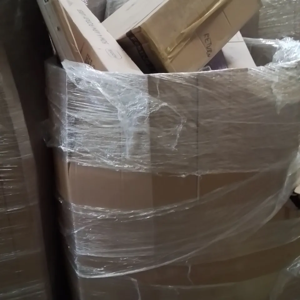 PALLET CONTAINING A LARGE QUANTITY OF CHILDREN IN NEED PRODUCTS AND OTHER ASSORTED ITEMS TO INCLUDE;50M AIRER,SNOWFLAKE LIGHT,PUGSY NOTEPAD