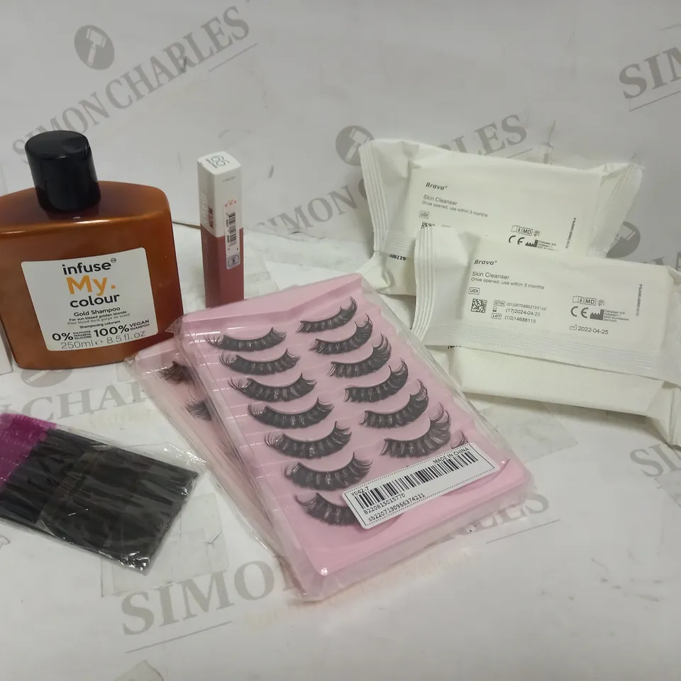 LOT OF APPROXIMATELY 20 ASSORTED HEALTH & BEAUTY ITEMS, TO INCLUDE MAYBELLINE, CERAVE, LASHES, ETC