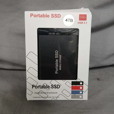 PORTABLE SSD 4TB USB 3.1 TYPE-C EXTERNAL STORAGE (BOXED)