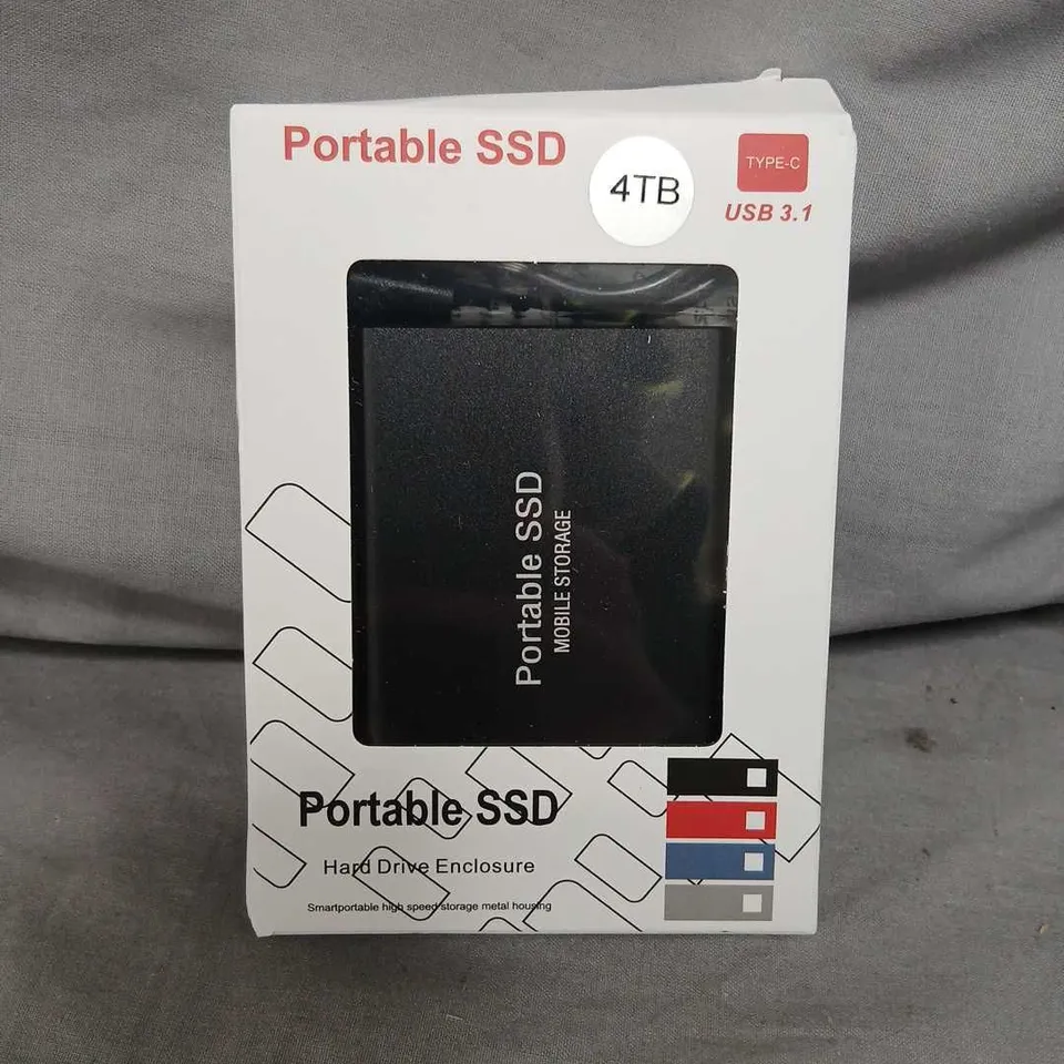 PORTABLE SSD 4TB USB 3.1 TYPE-C EXTERNAL STORAGE (BOXED)