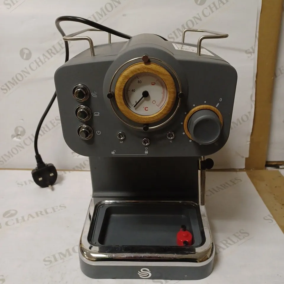 SWAN ESPRESSO COFFEE MAKER - GREY