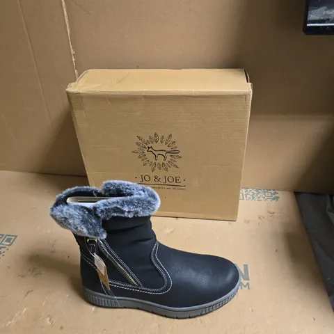 JO & JOE BLACK FUR-LINED WINTER BOOT – WOMEN'S - UK SIZE 4