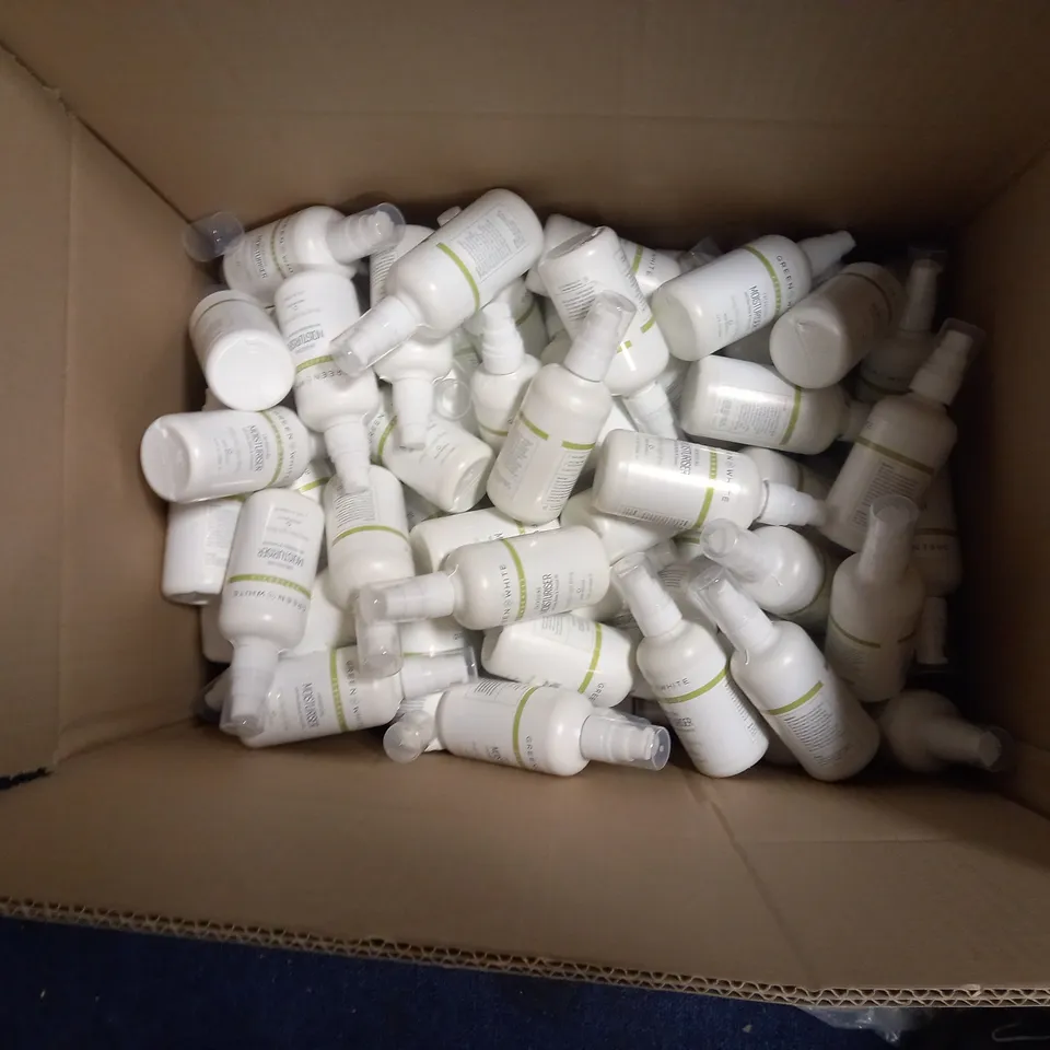 LARGE QUANTITY OF GREEN N WHITE MOISTURISER (125ml) - COLLECTION ONLY