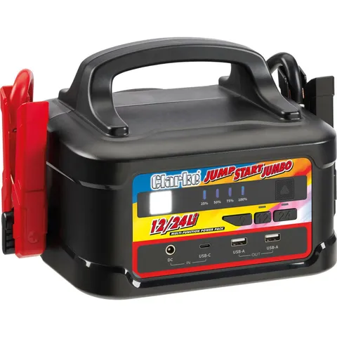 BOXED CLARKE JS1224LI JUMBO 7000A 12/24V JUMPSTART WITH LITHIUM-ION BATTERY