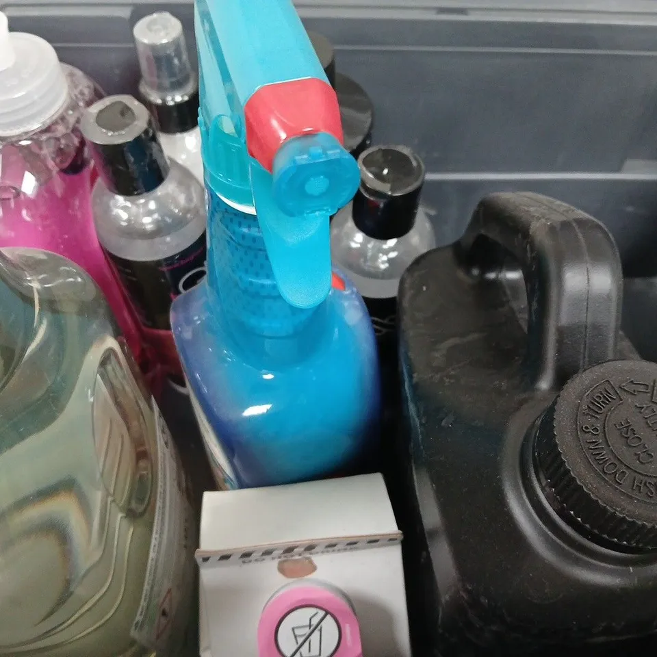 APPROXIMATELY 10 ASSORTED HOUSEHOLD ITEMS TO INCLUDE EPOXY RESIN, LAUNDRY DETERGENT, ETC