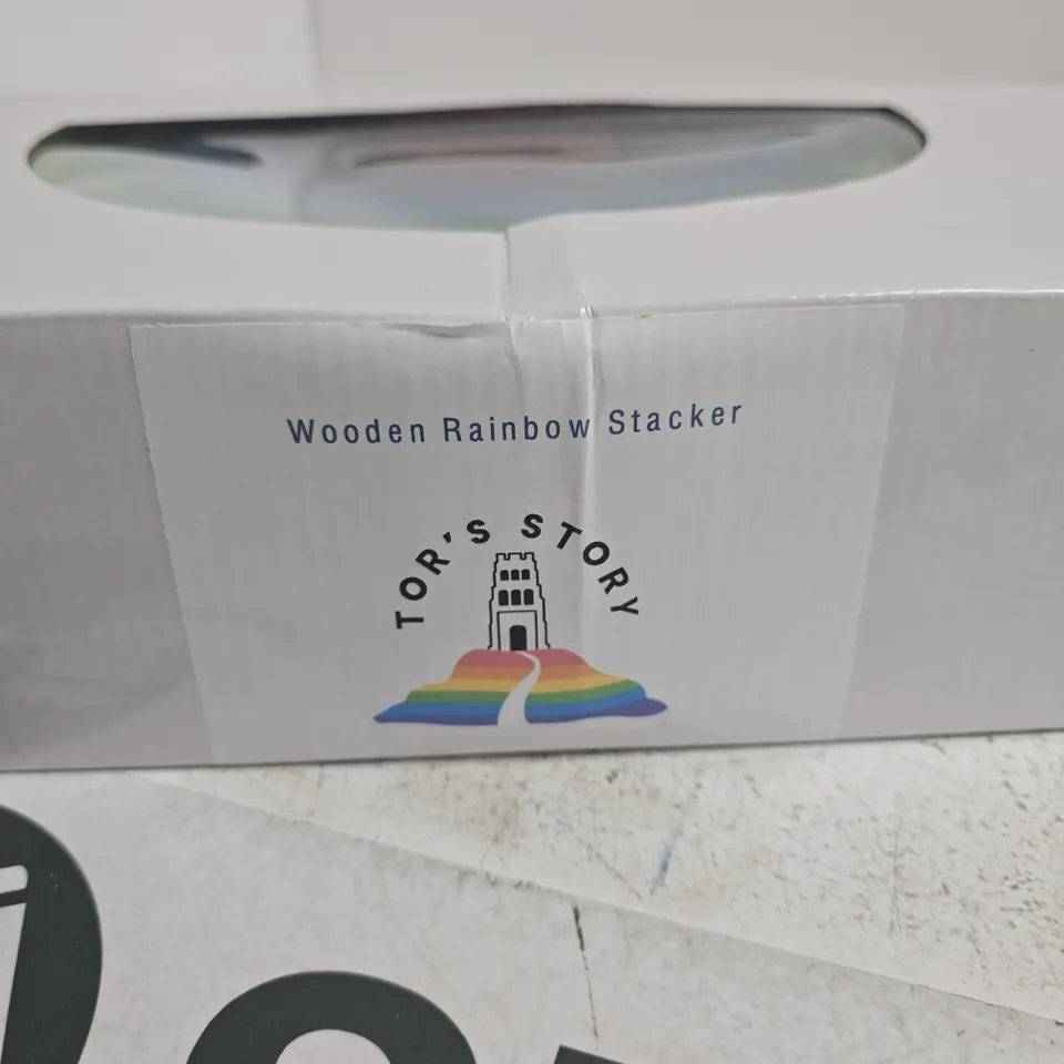 TOR'S STORY WOODEN RAINBOW STACKER – MULTICOLOURED ARCHES (BOXED)