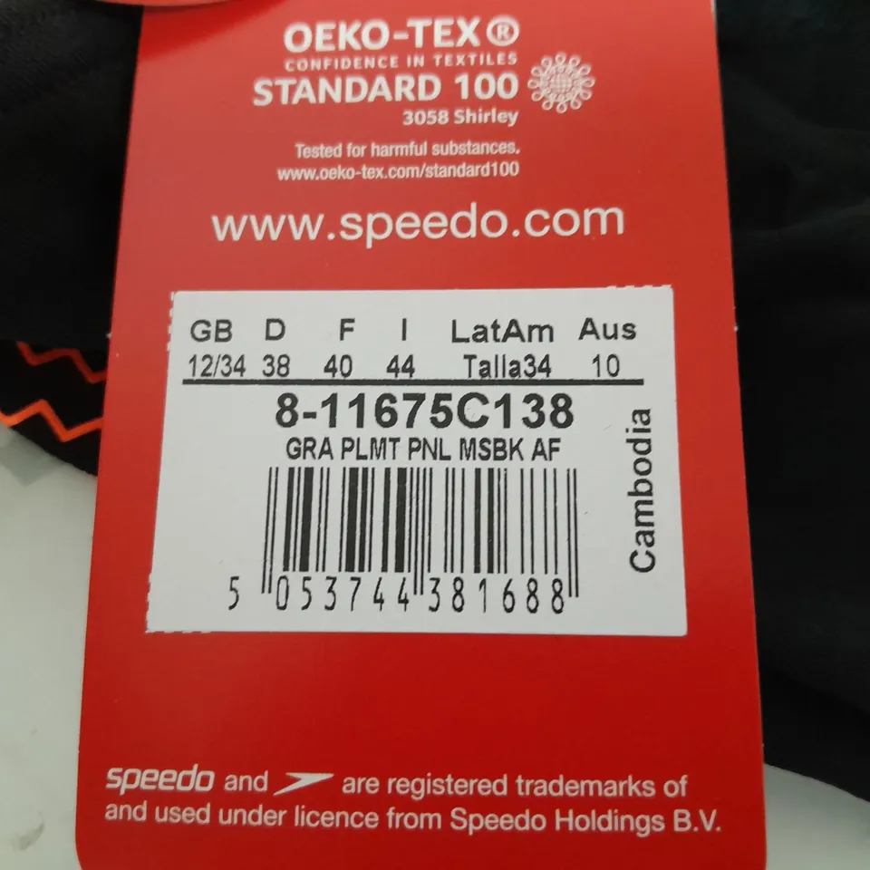 SPEEDO ENDURACE ONE PIECE SWIMSUIT - GB 12/34