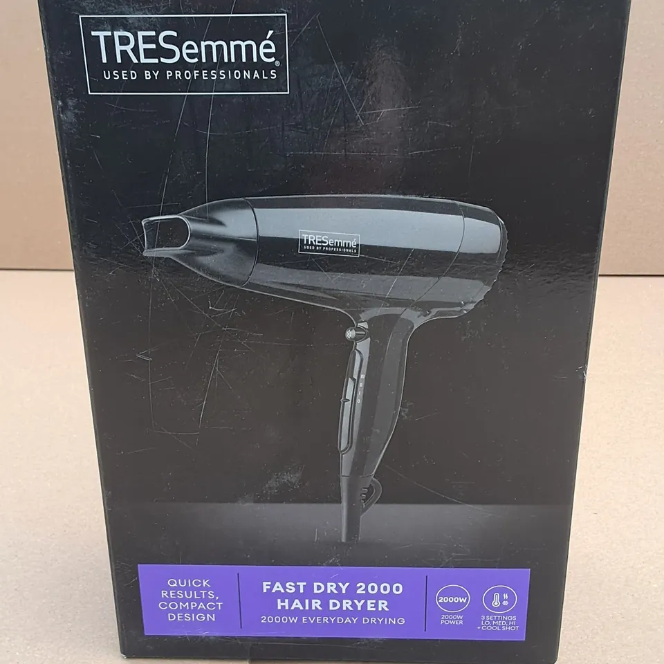 BOXED TRESEMME FAST DRY 2000 HAIR DRYER