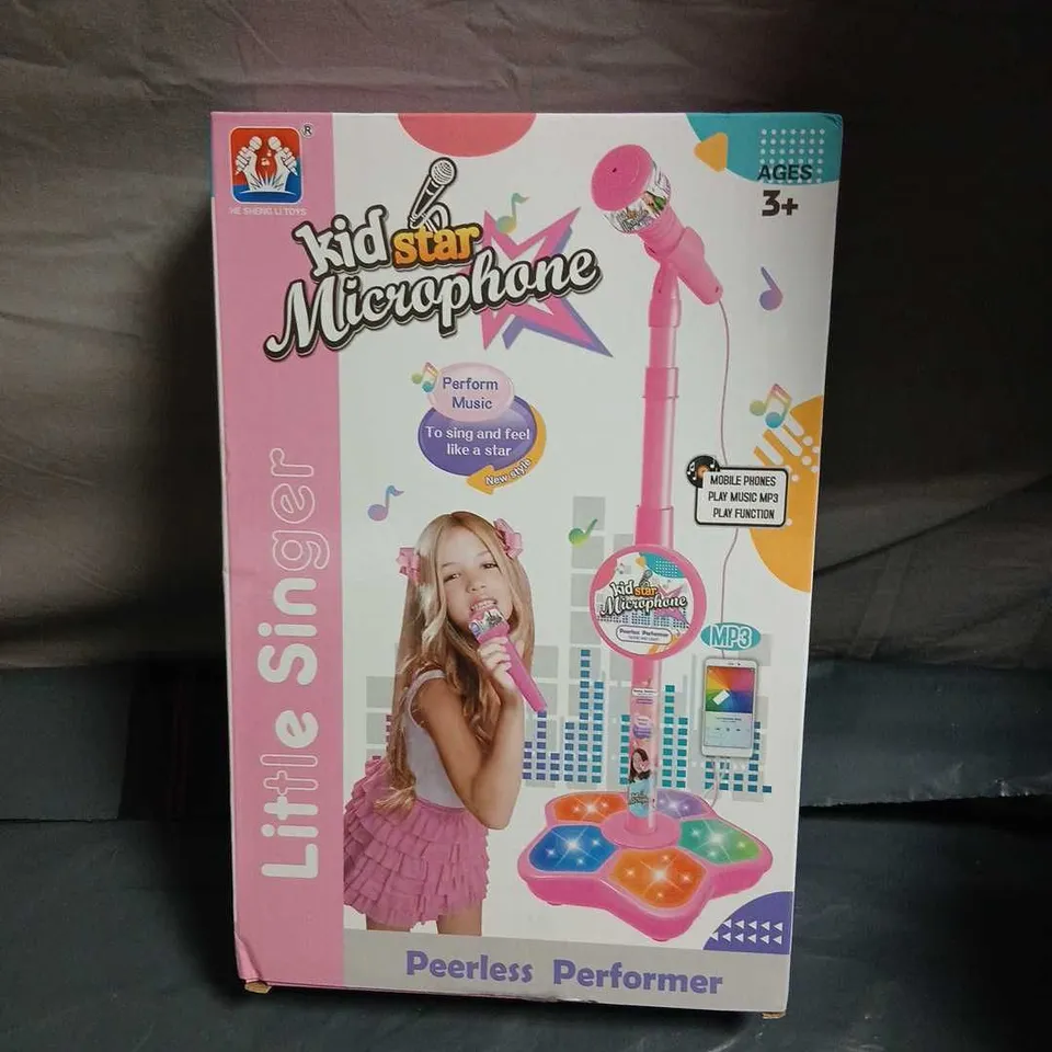 KID STAR MICROPHONE – PINK CHILDREN'S TOY WITH STAND (AGES 3+)