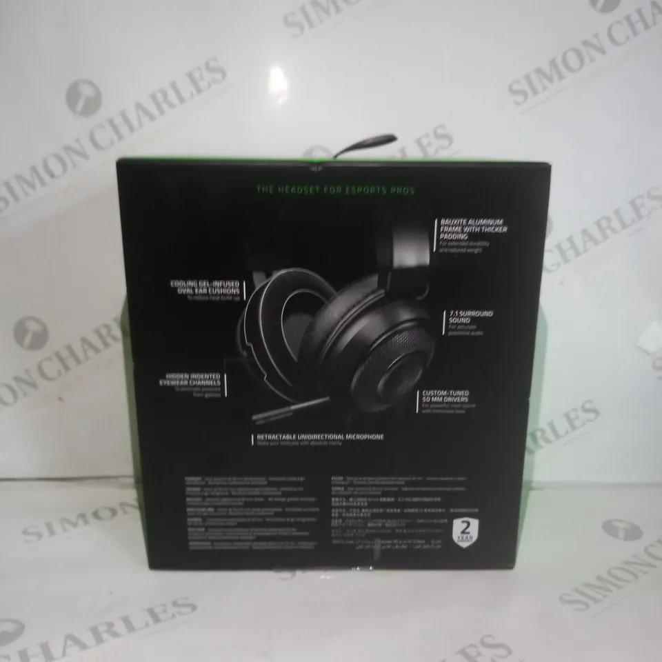 BRAND NEW BOXED RAZER KRAKEN WIRED GAMING HEADSET - BLACK