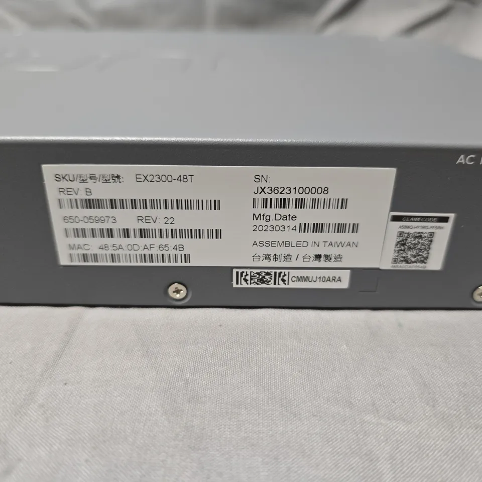 JUNIPER EX2300-48T ETHERNET SWITCH