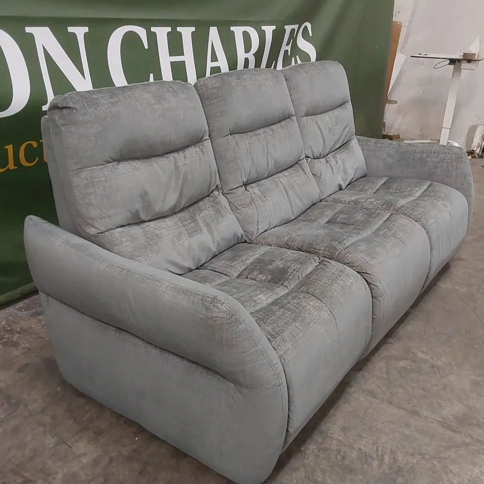 QUALITY DESIGNER ITALIAN MADE NUVOLA 3 SEATER ELECTRIC RECLINING FABRIC SOFA 