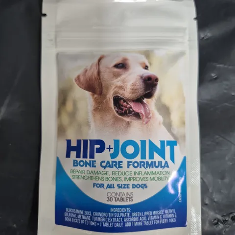 BOX OF APPROXIMATELY 120 PACKS OF CUTS-N-GAINS TABLETS - HIP + JOINT BONE CARE FORMULA FOR DOGS (30 TABLETS PER PACK)