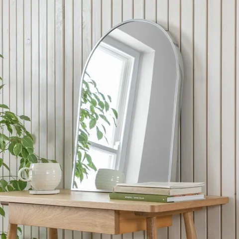 BOXED HABITAT SILVER ARCH WALL MIRROR – 60X45CM