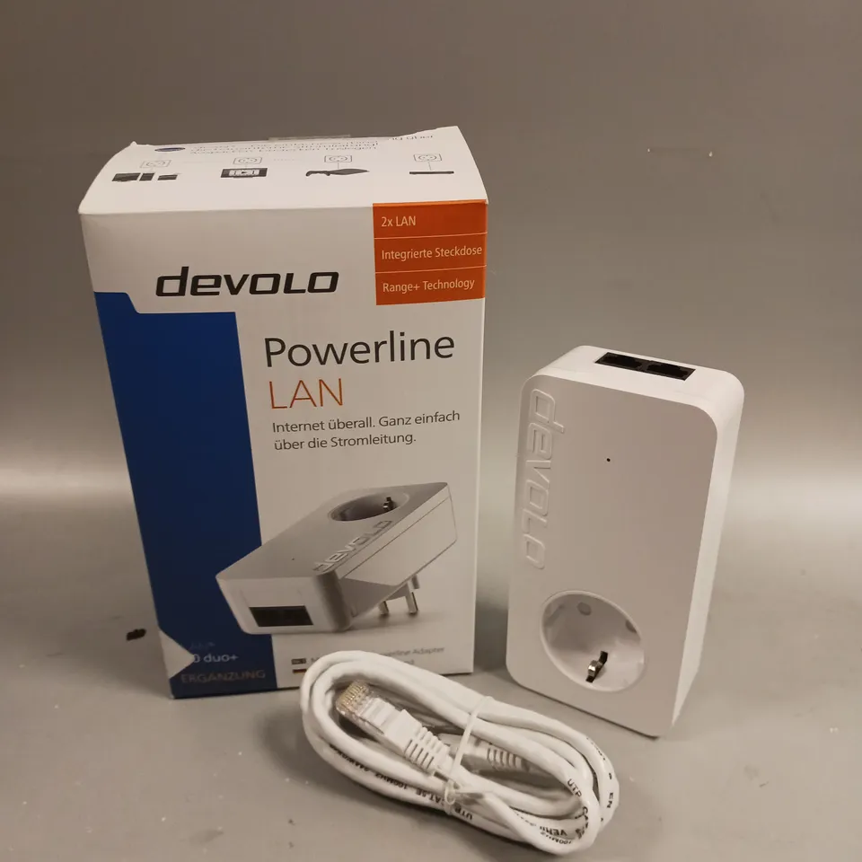 BOXED DEVOLO 550 DUO+ POWERLINE LAN ADAPTER