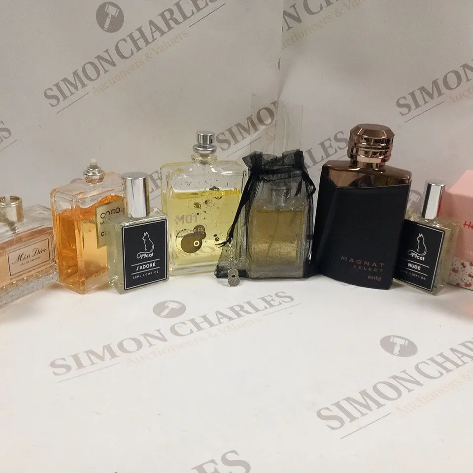 APPROXIMATELY 10 ASSORTED FRAGRANCES AND COSMETICS TO INCLUDE; TOM FORD, CHANEL, HELLO KITTY AND DIOR